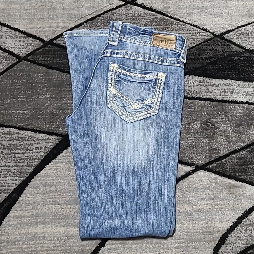 BKE CULTURE LONG BOOT-CUT DENIM JEAN